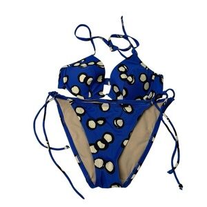 VICTORIA'S SECRET String Bikini Set 2 Piece Triangle 34B & Small Y2K Sexy Beach